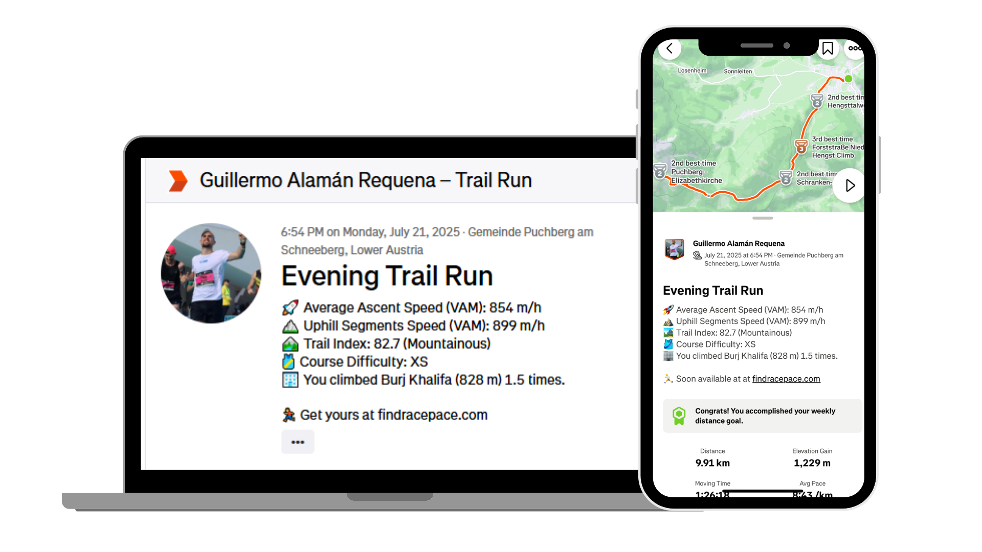 Strava Integration Screenshot